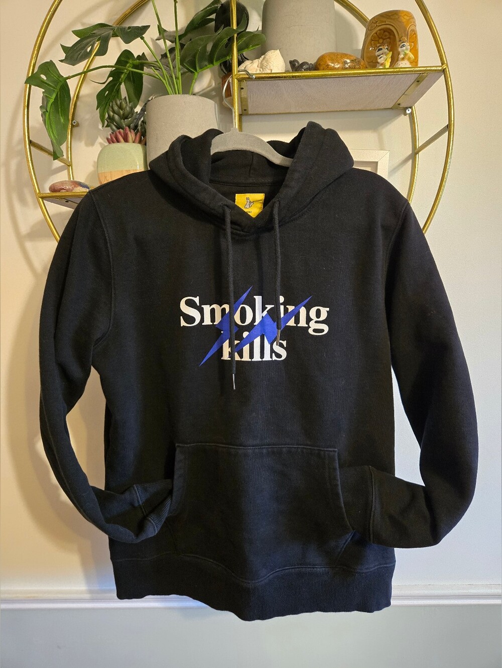 #FR2 Fxxing Rabbits “Smoking Kills” Hoodie – Black / Blue Graphic – Heavyweight